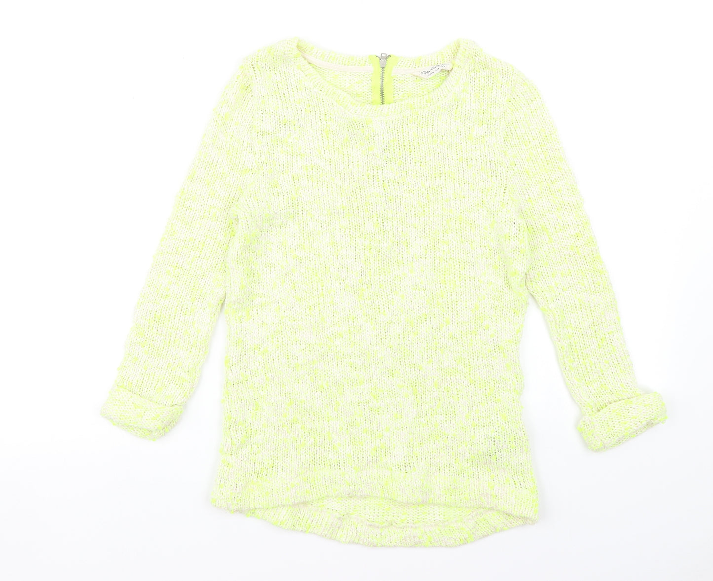 Miss Selfridge Womens Yellow   Pullover Jumper Size 6