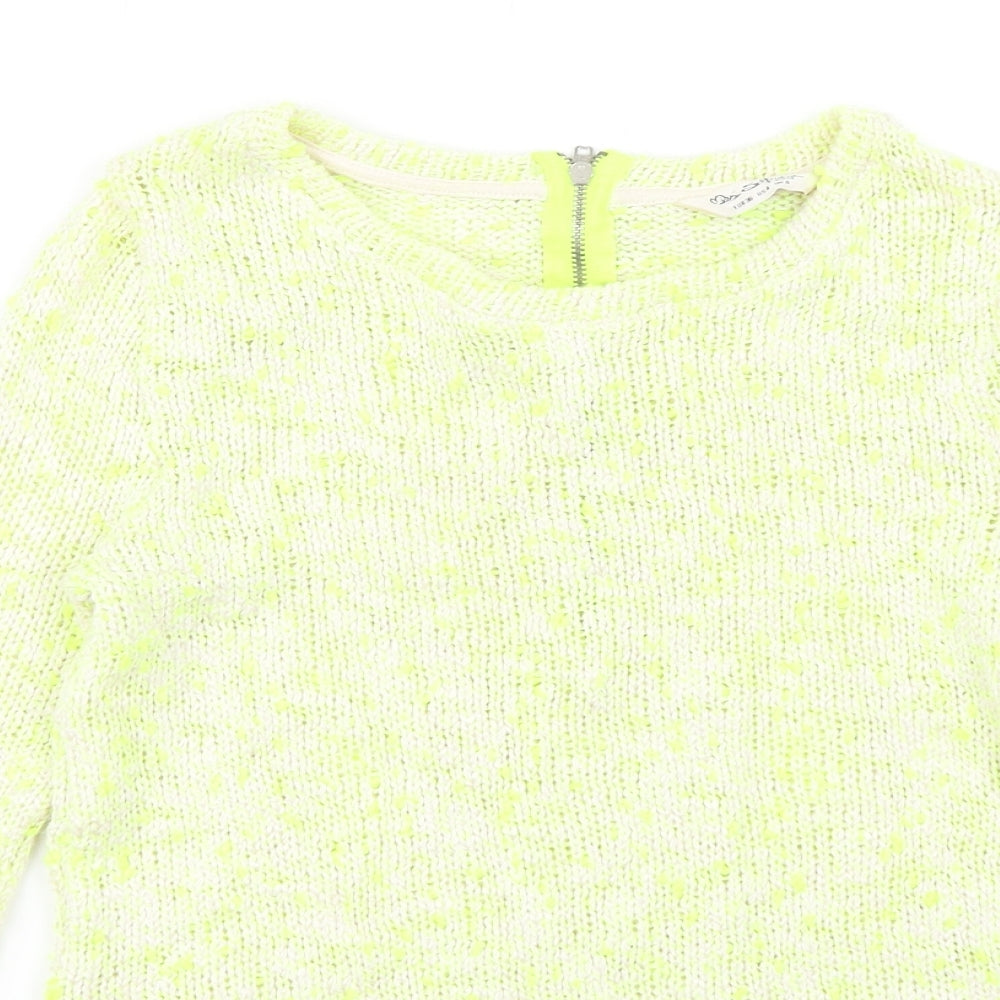 Miss Selfridge Womens Yellow   Pullover Jumper Size 6