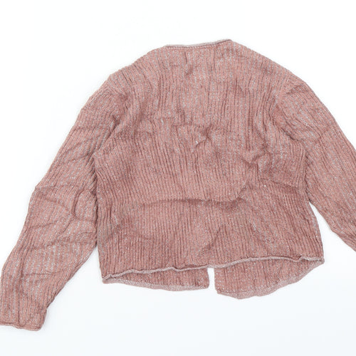 Zara Girls Pink   Cardigan Jumper Size 7 Years