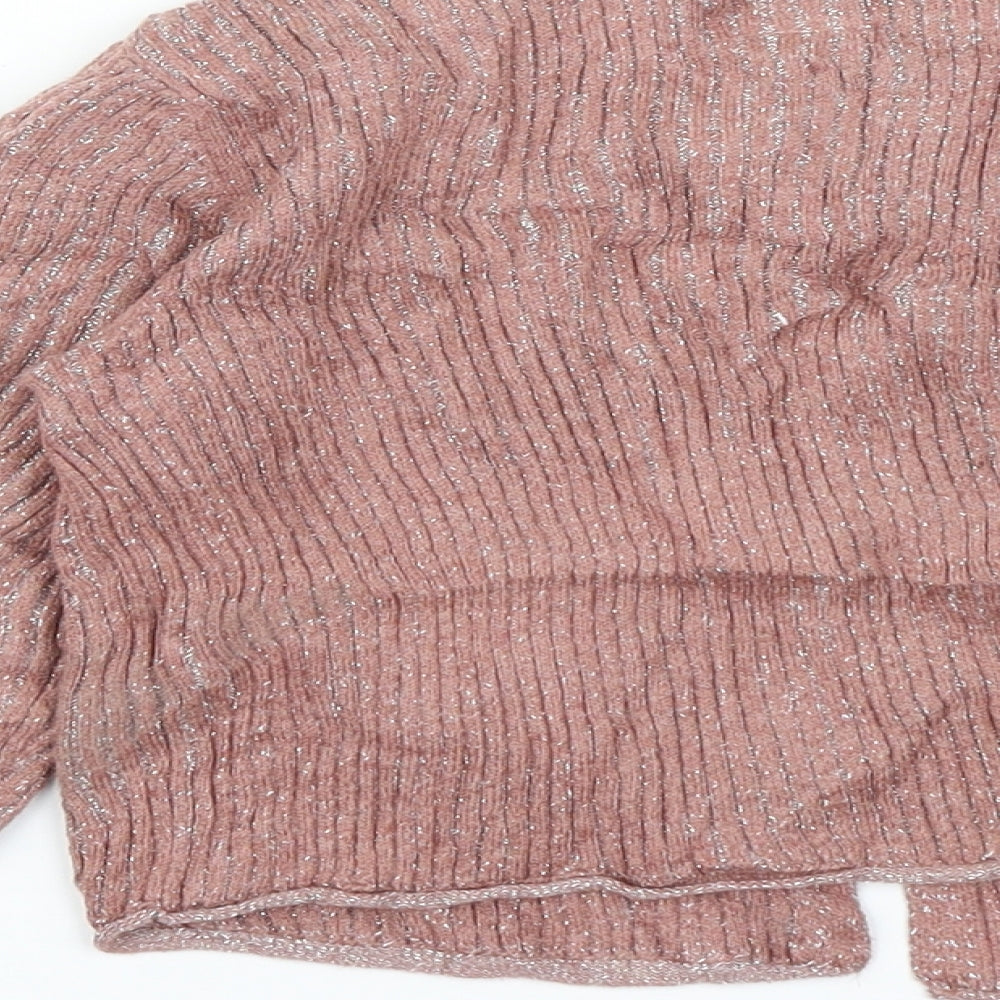 Zara Girls Pink   Cardigan Jumper Size 7 Years