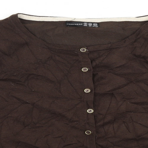 Atmosphere Womens Brown   Cardigan Jumper Size 18