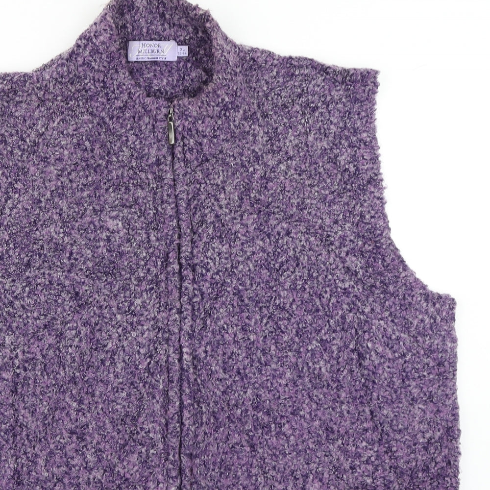Honor Milburn Womens Purple   Vest Jumper Size XL