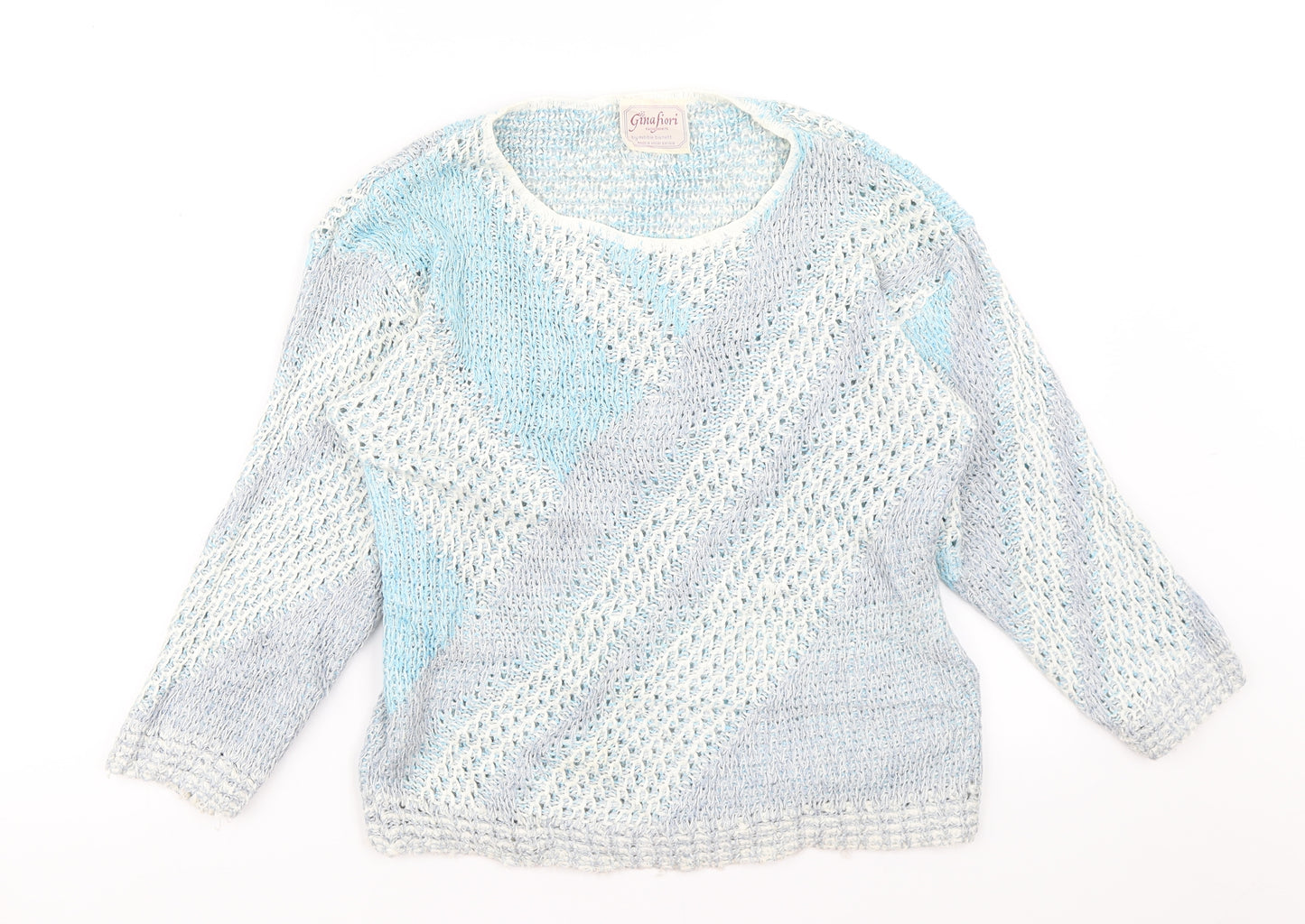 Gina Fiori Womens Blue   Pullover Jumper Size 12