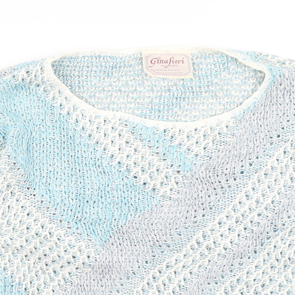 Gina Fiori Womens Blue   Pullover Jumper Size 12