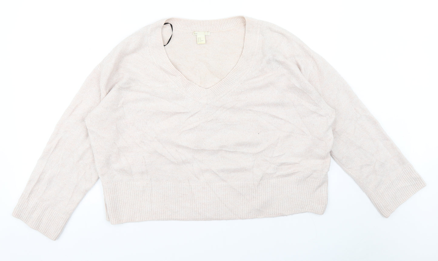 H&M Womens Pink   Pullover Jumper Size M