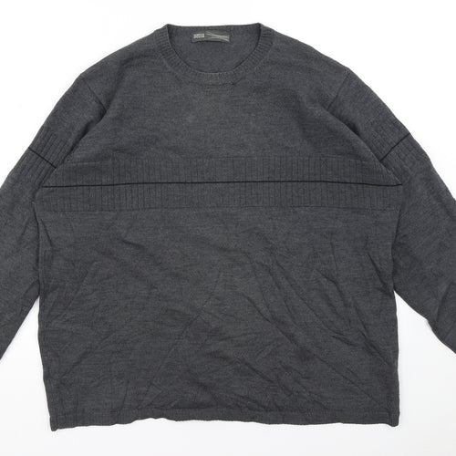 M&S Mens Blue   Pullover Jumper Size XL