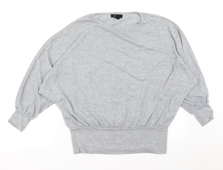 New Look Womens Grey Pullover Jumper Size M