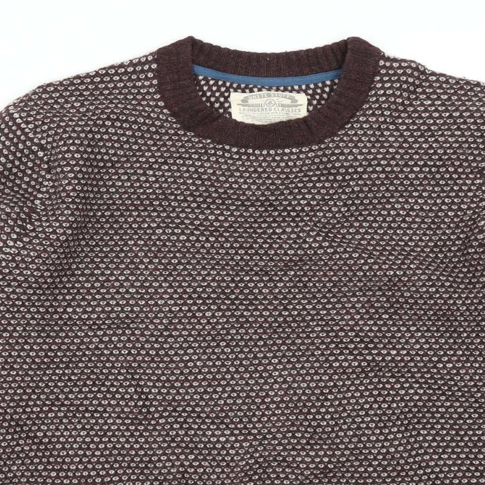 White Stuff Mens Red   Pullover Jumper Size L