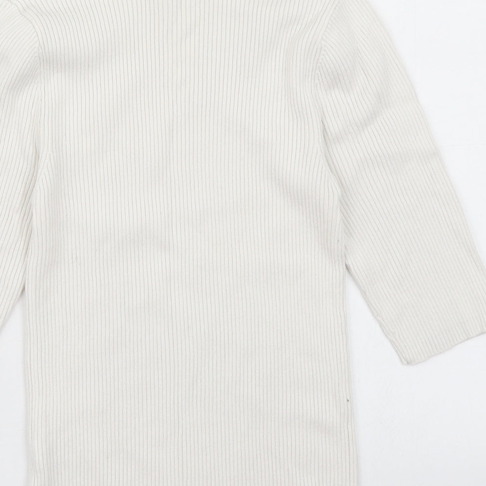 Stradivarius Womens White   Basic T-Shirt Size S