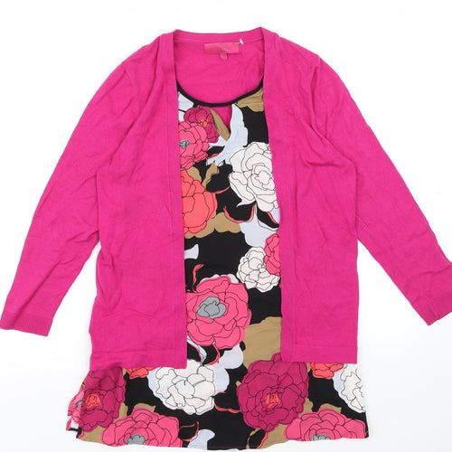 NEXT Womens Pink Floral  Pullover Jumper Size 12
