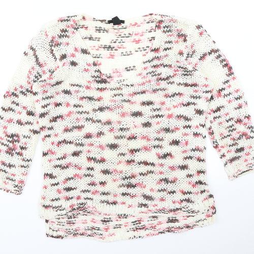 H&M Womens Ivory   Pullover Jumper Size L