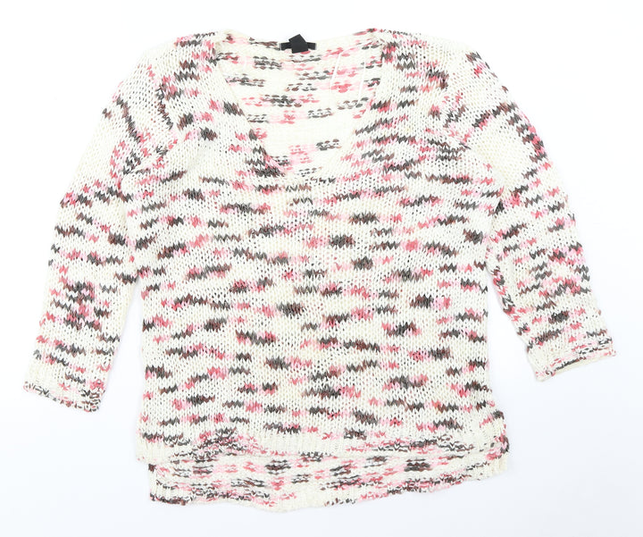 H&M Womens Ivory Pullover Jumper Size L