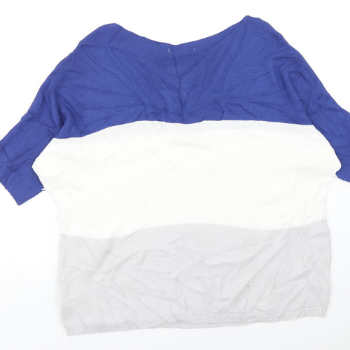 Nabella Womens Blue   Pullover Jumper Size L
