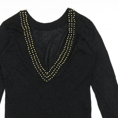 Motel Rocks Womens Black   Pullover Jumper Size S