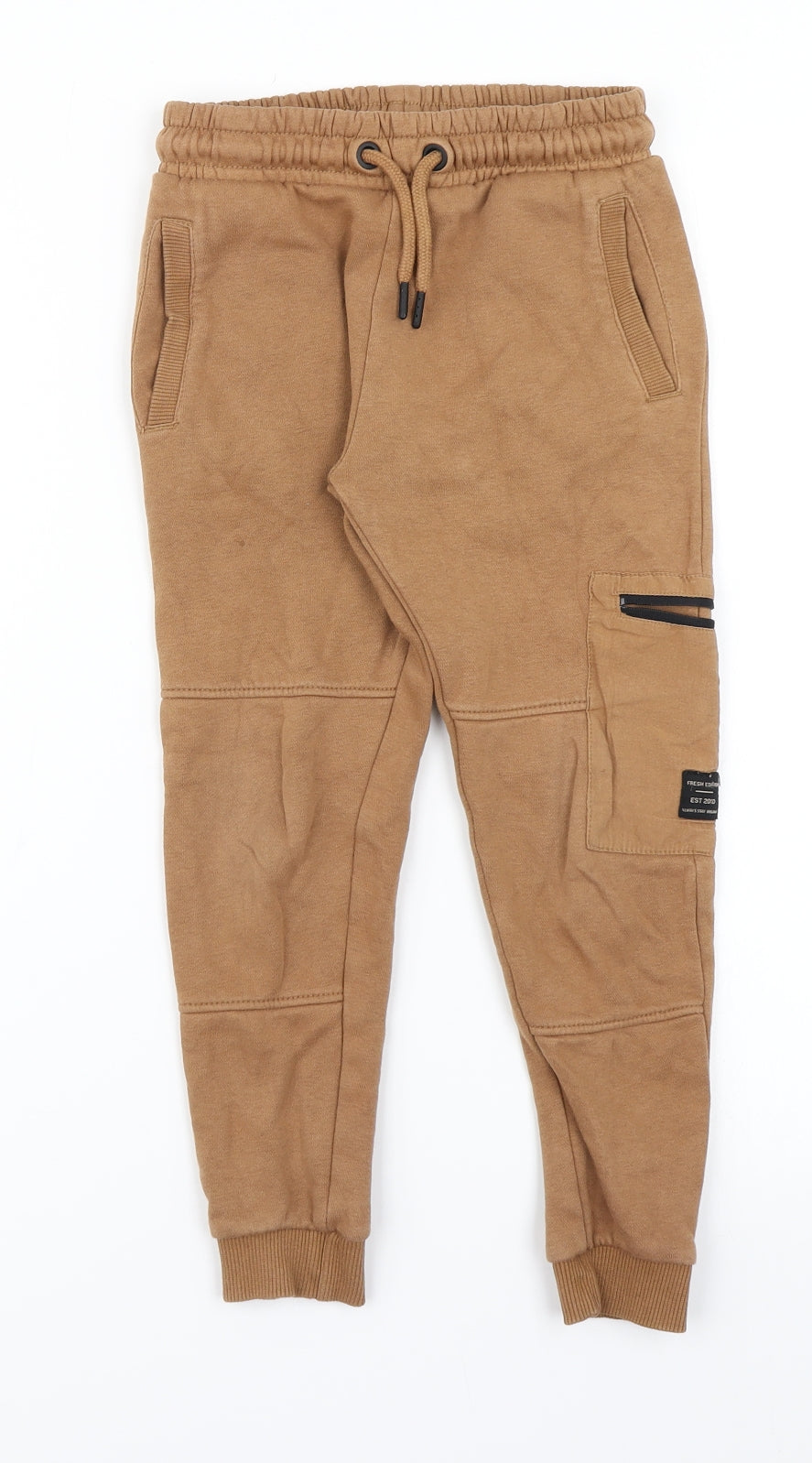 George Boys Brown   Jogger Trousers Size 6-7 Years