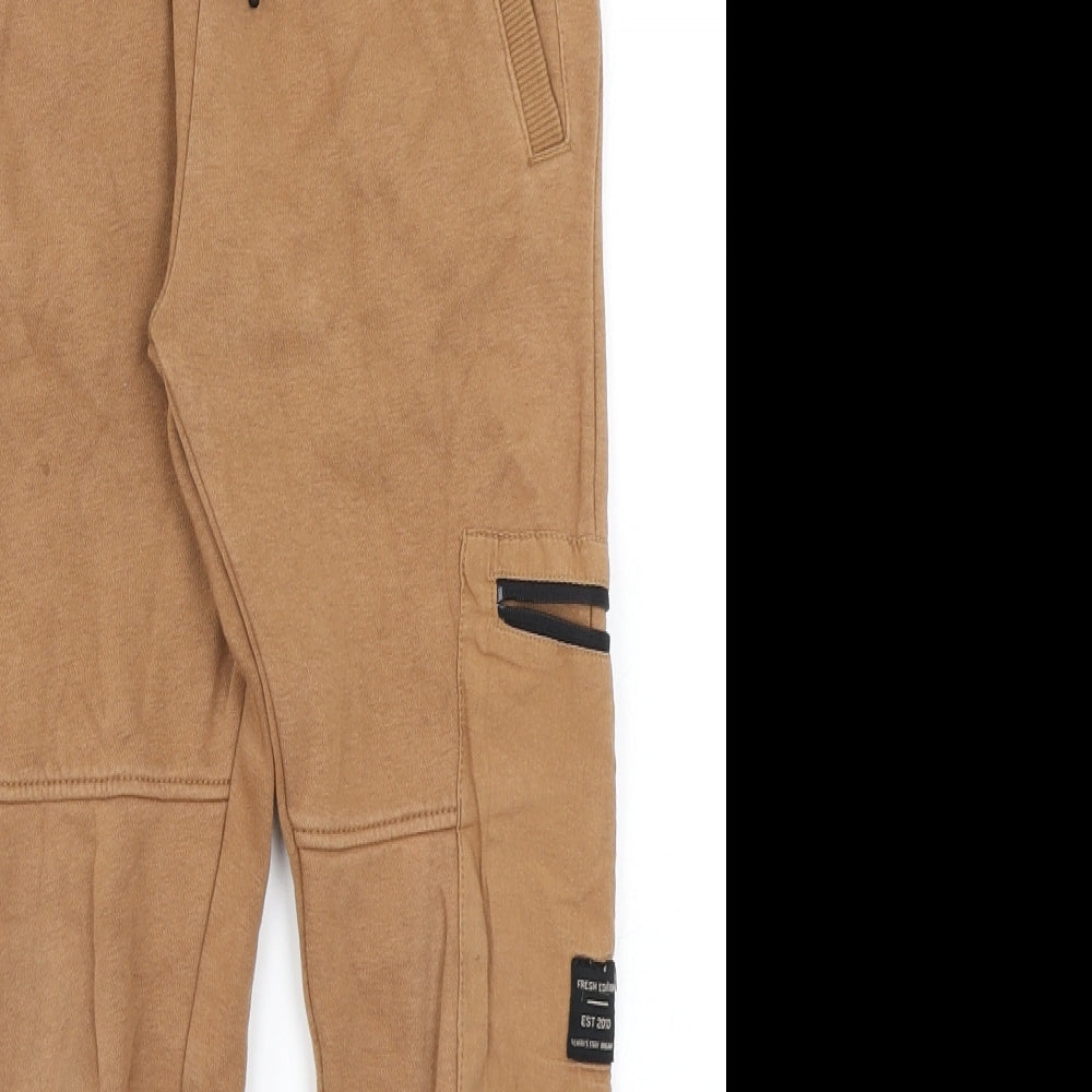 George Boys Brown   Jogger Trousers Size 6-7 Years