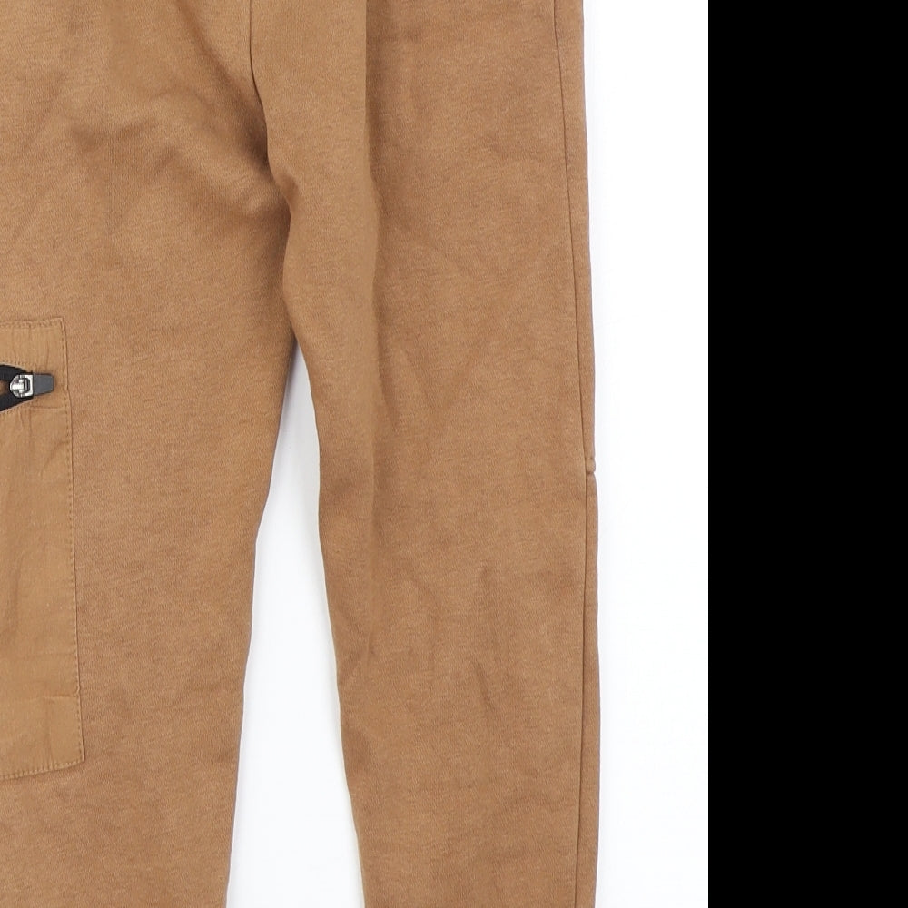 George Boys Brown   Jogger Trousers Size 6-7 Years
