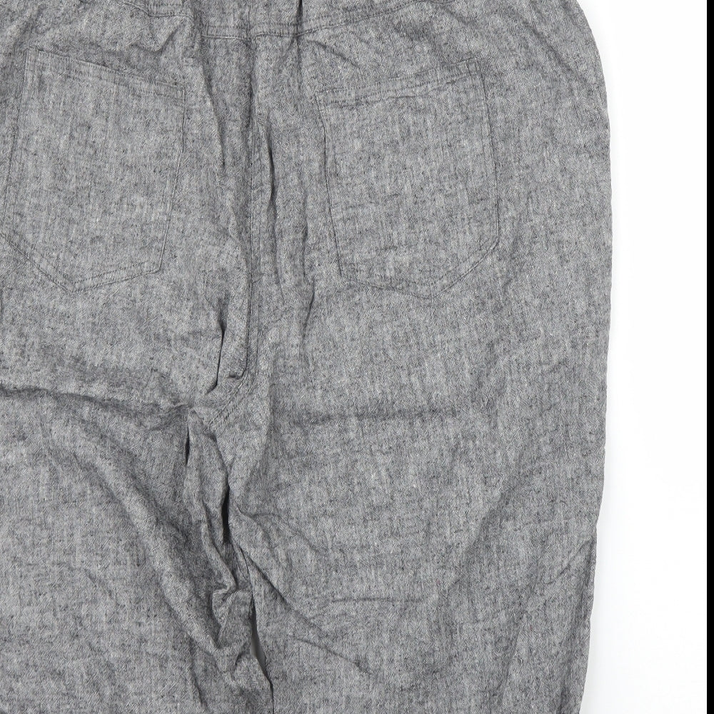 Yours Womens Grey   Capri Trousers Size 16