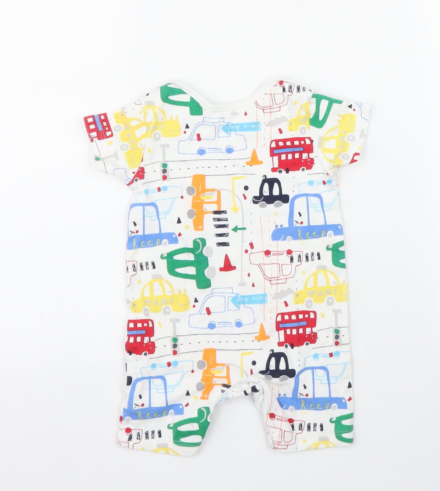 George Baby White   Babygrow One-Piece Size 3-6 Months