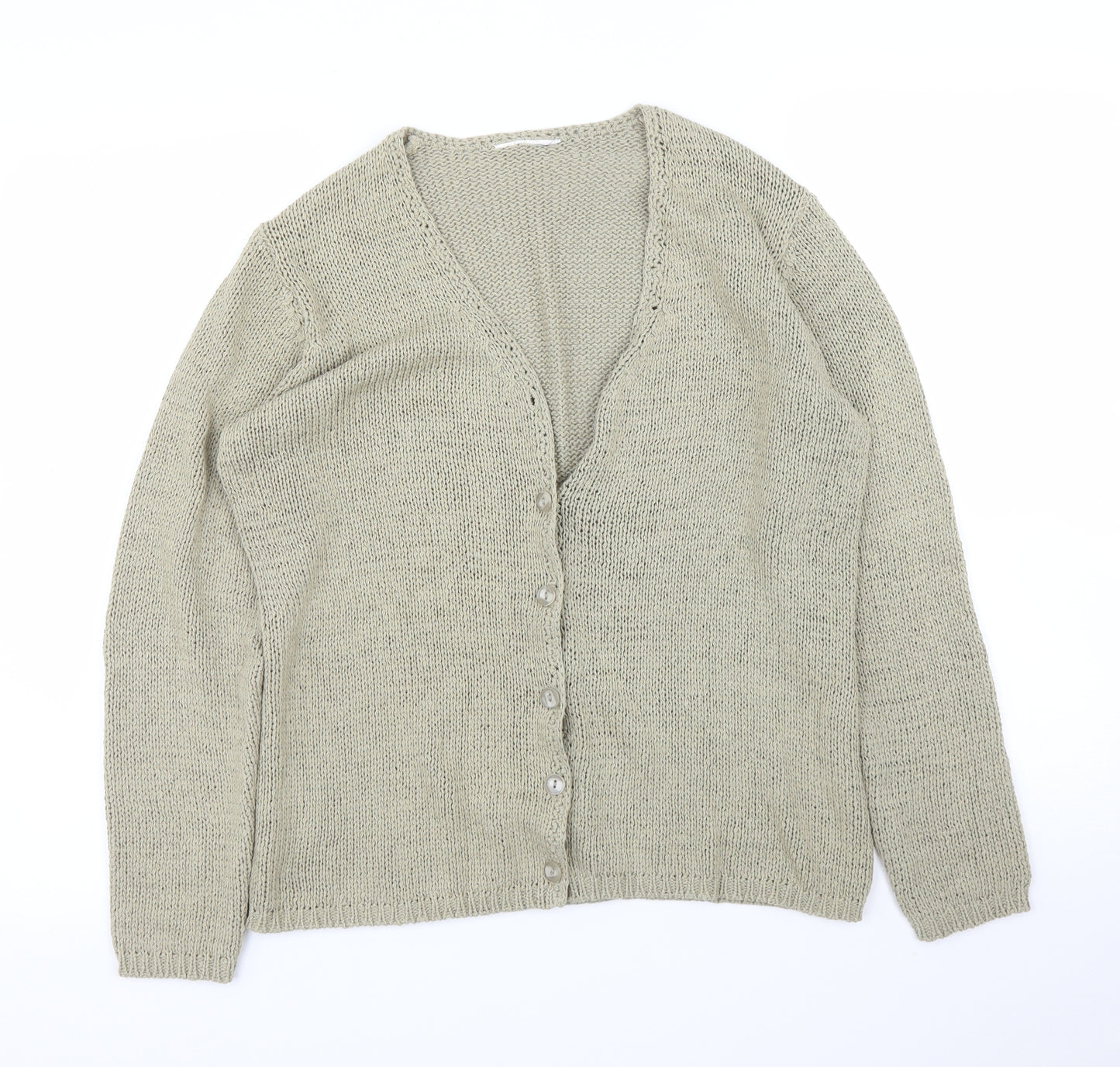 BHS Womens Green   Cardigan Jumper Size 12