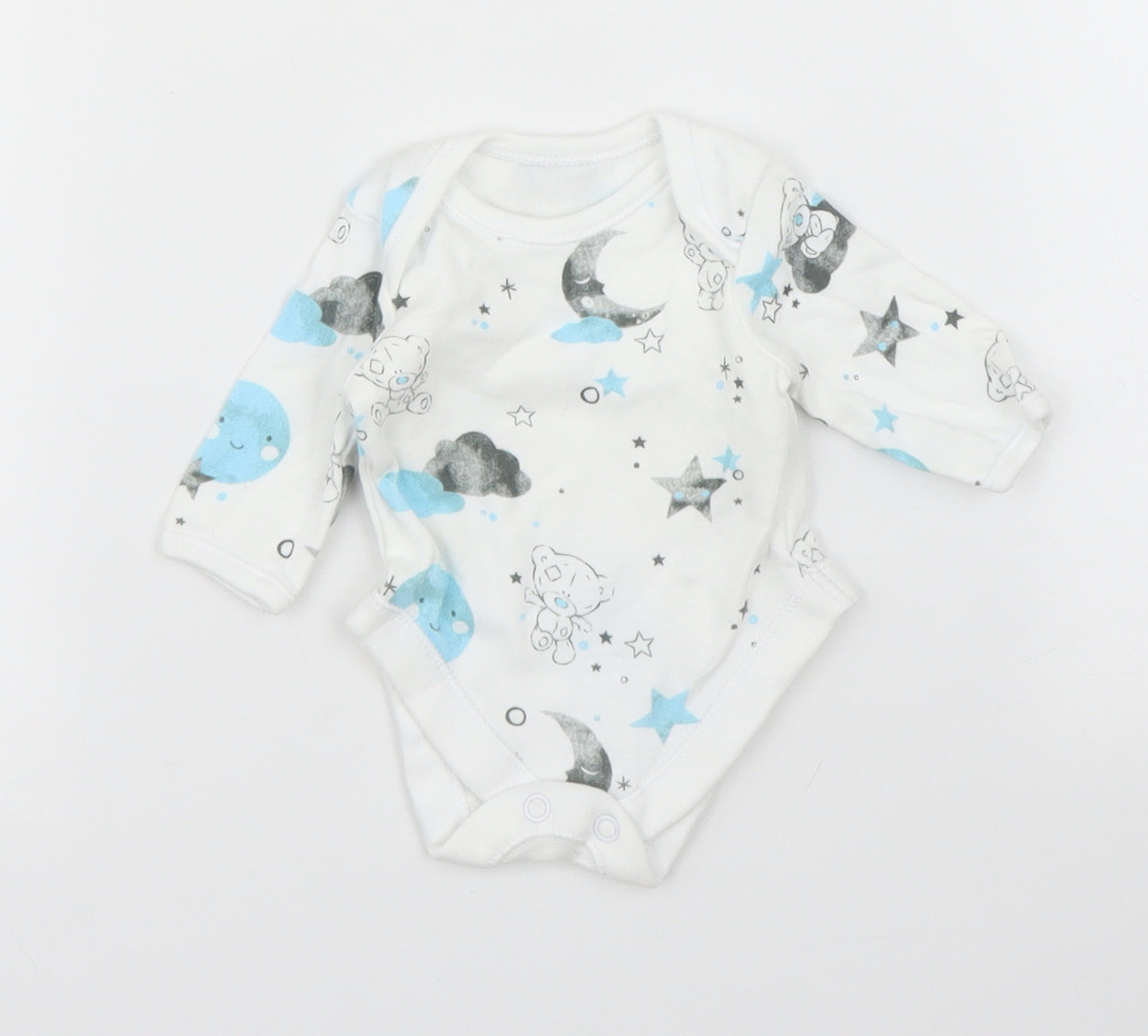 George Baby White   Babygrow One-Piece Size Newborn