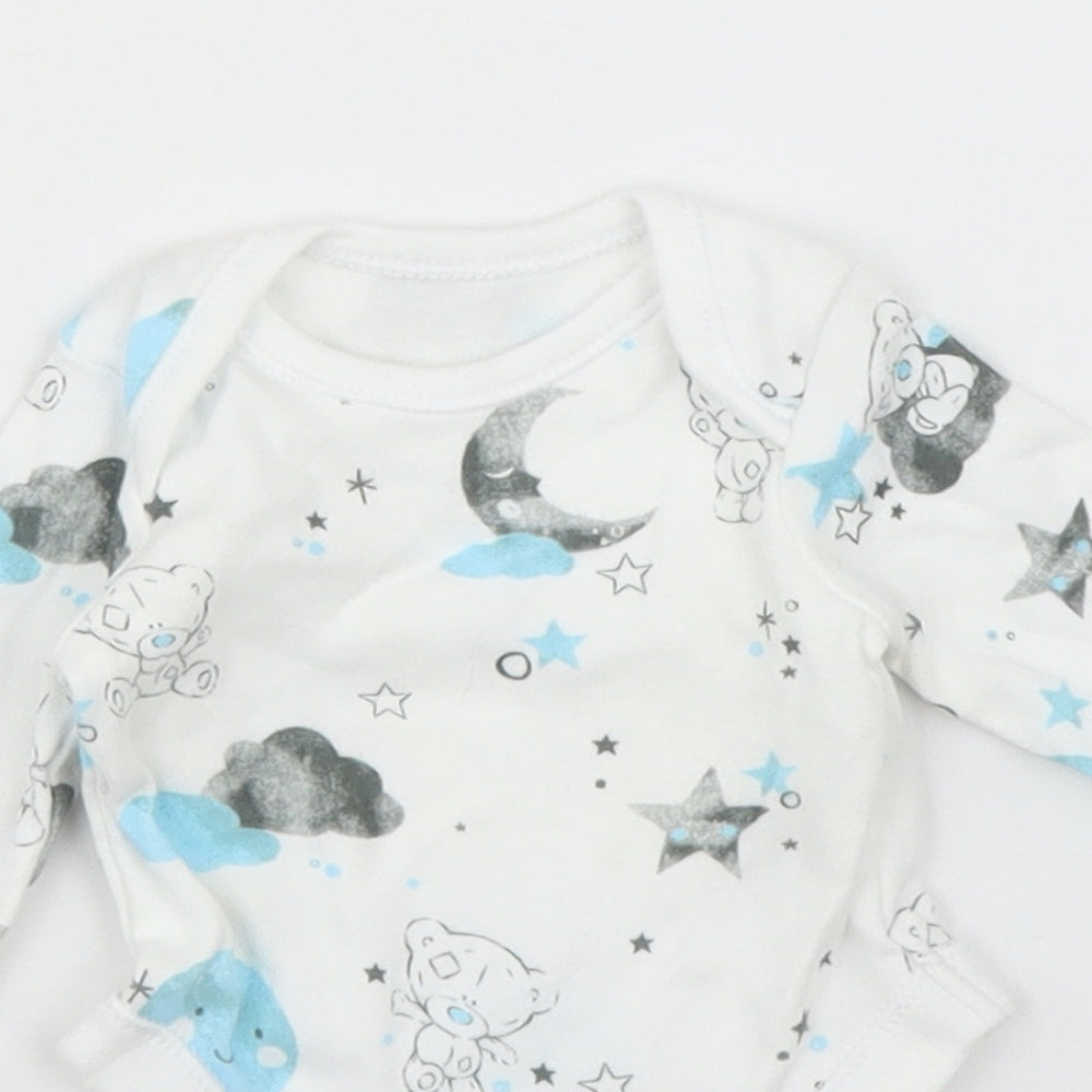 George Baby White   Babygrow One-Piece Size Newborn