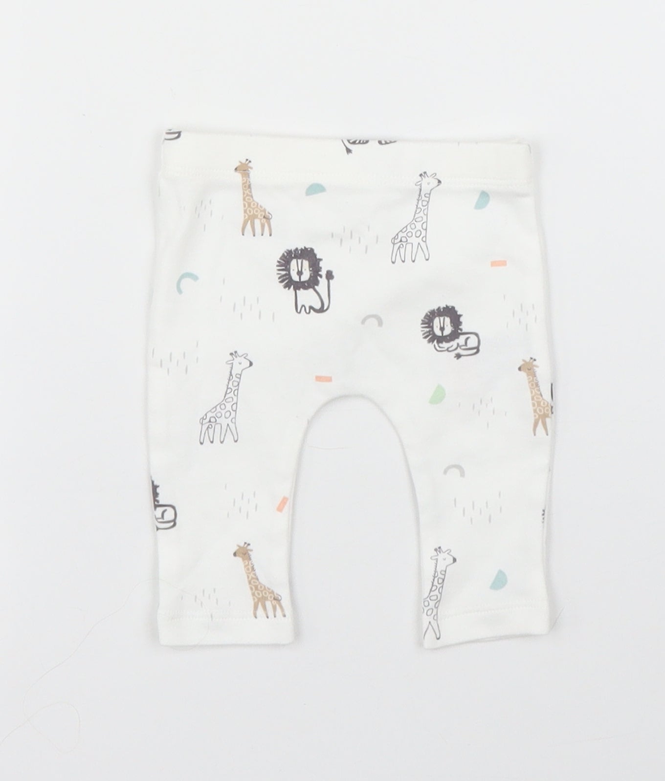 F&F Baby White   Capri Leggings Size Newborn