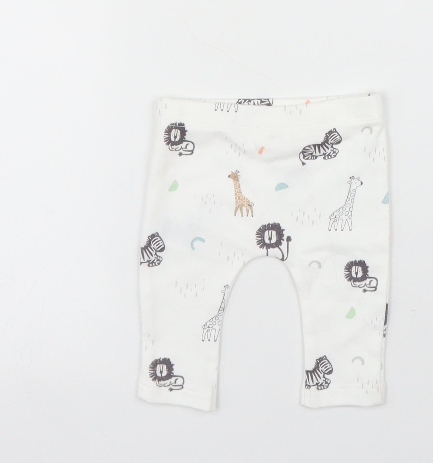 F&F Baby White   Capri Leggings Size Newborn