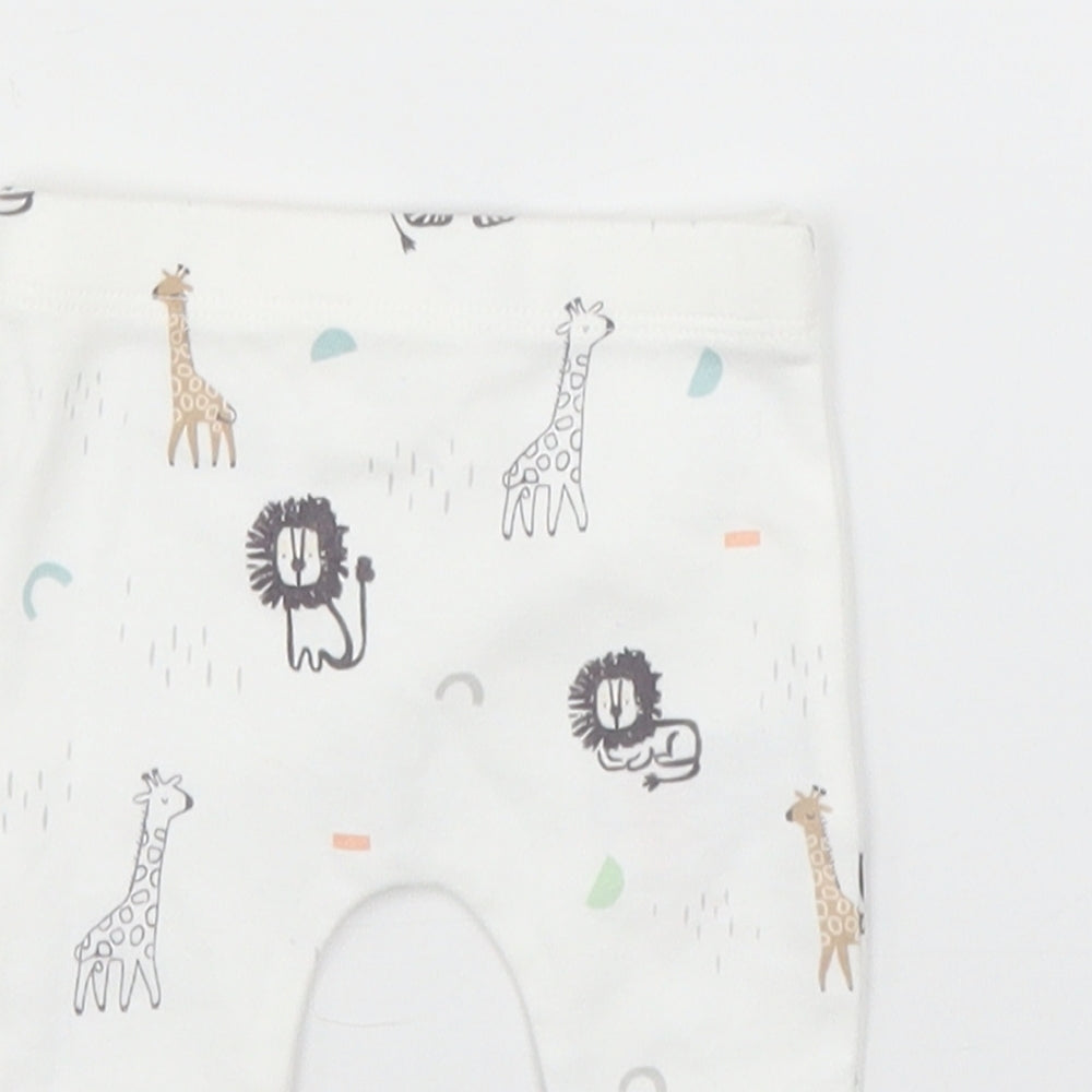 F&F Baby White   Capri Leggings Size Newborn