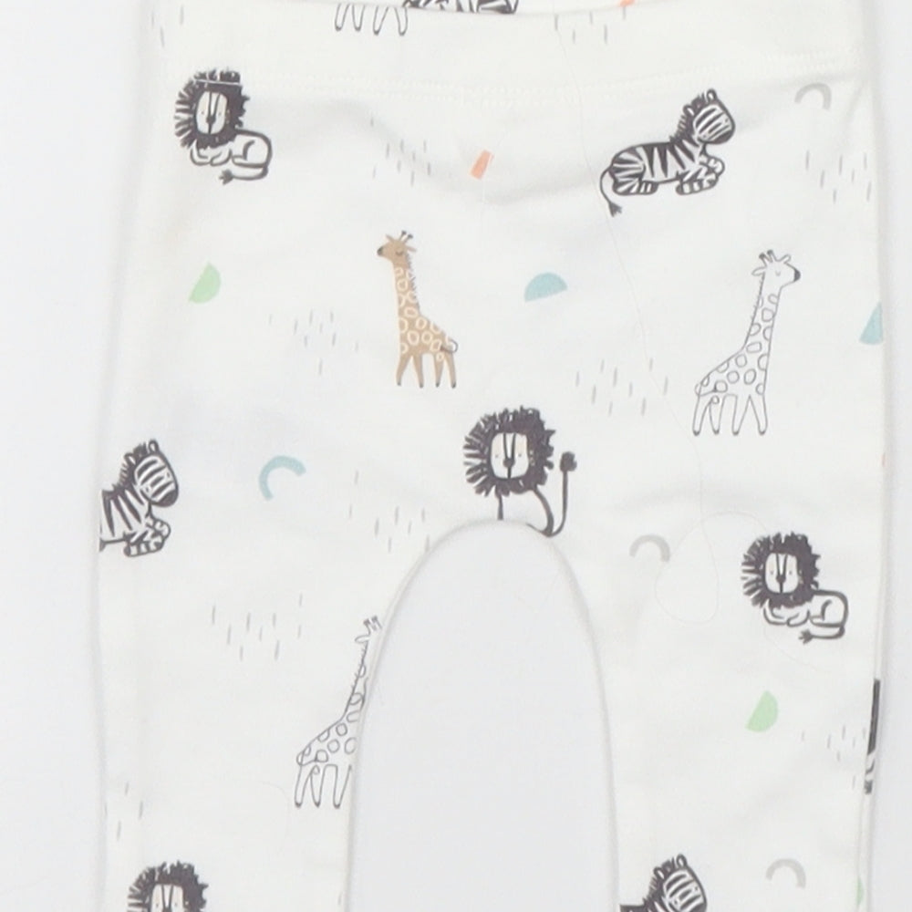 F&F Baby White   Capri Leggings Size Newborn