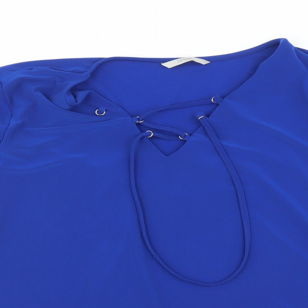George Womens Blue   Basic Blouse Size 18