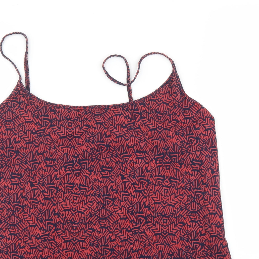 NEXT Womens Red Geometric  Camisole Blouse Size 18