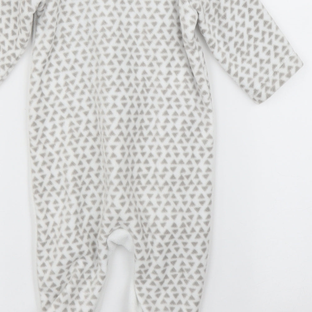 TU Baby Grey Geometric  Babygrow One-Piece Size 0-3 Months