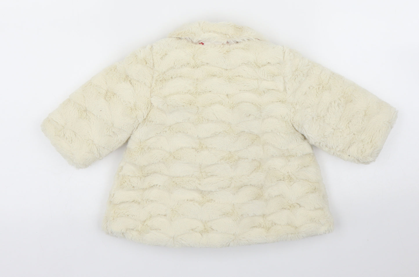 Debenhams Girls Ivory   Pea Coat Coatigan Size 0-3 Months