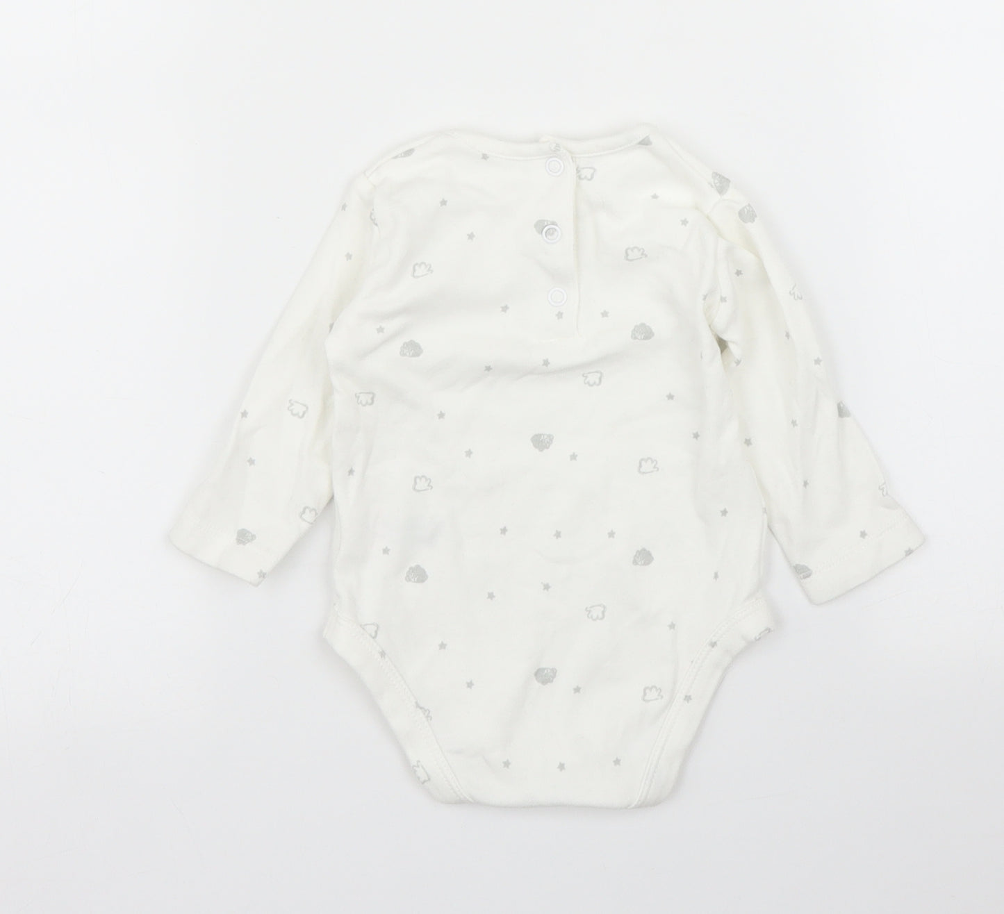 Matalan Baby White   Babygrow One-Piece Size 3-6 Months