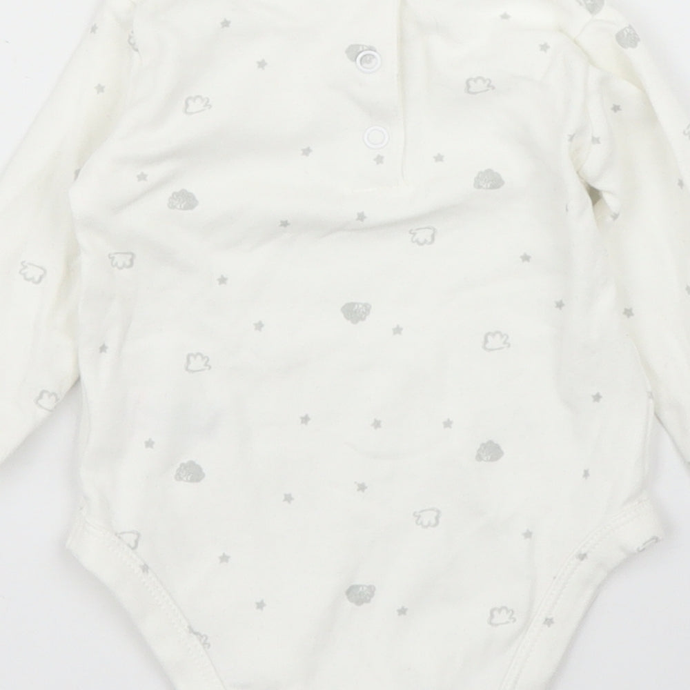 Matalan Baby White   Babygrow One-Piece Size 3-6 Months