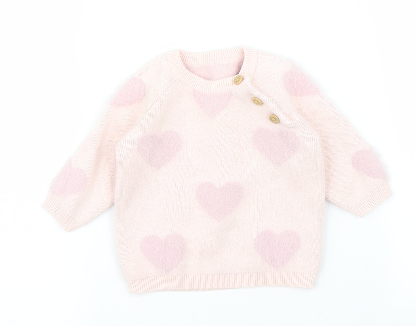 George Girls Pink   Pullover Jumper One Size