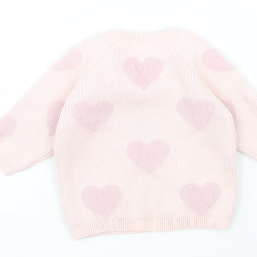 George Girls Pink   Pullover Jumper One Size
