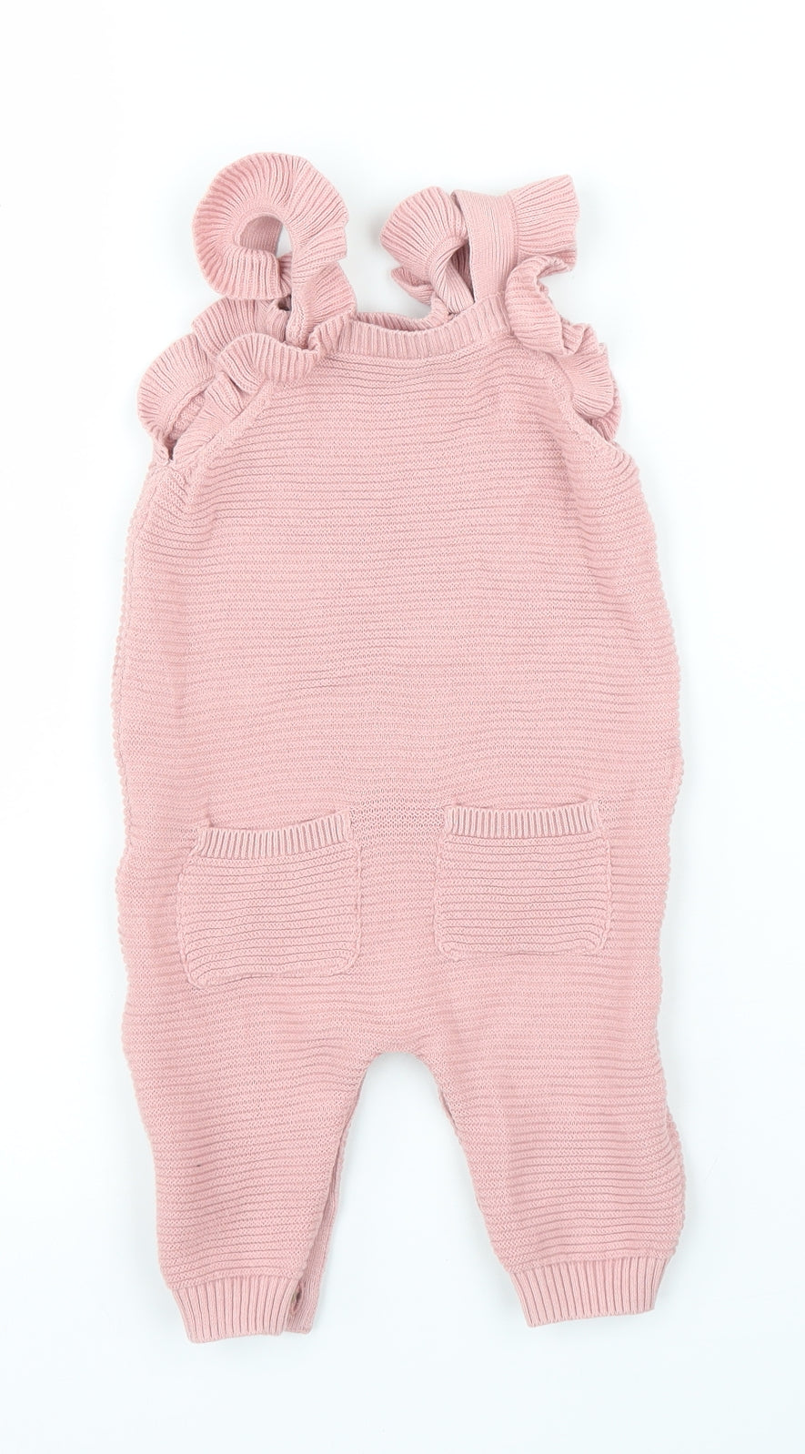 George Girls Pink   Dungaree One-Piece Size 0-3 Months