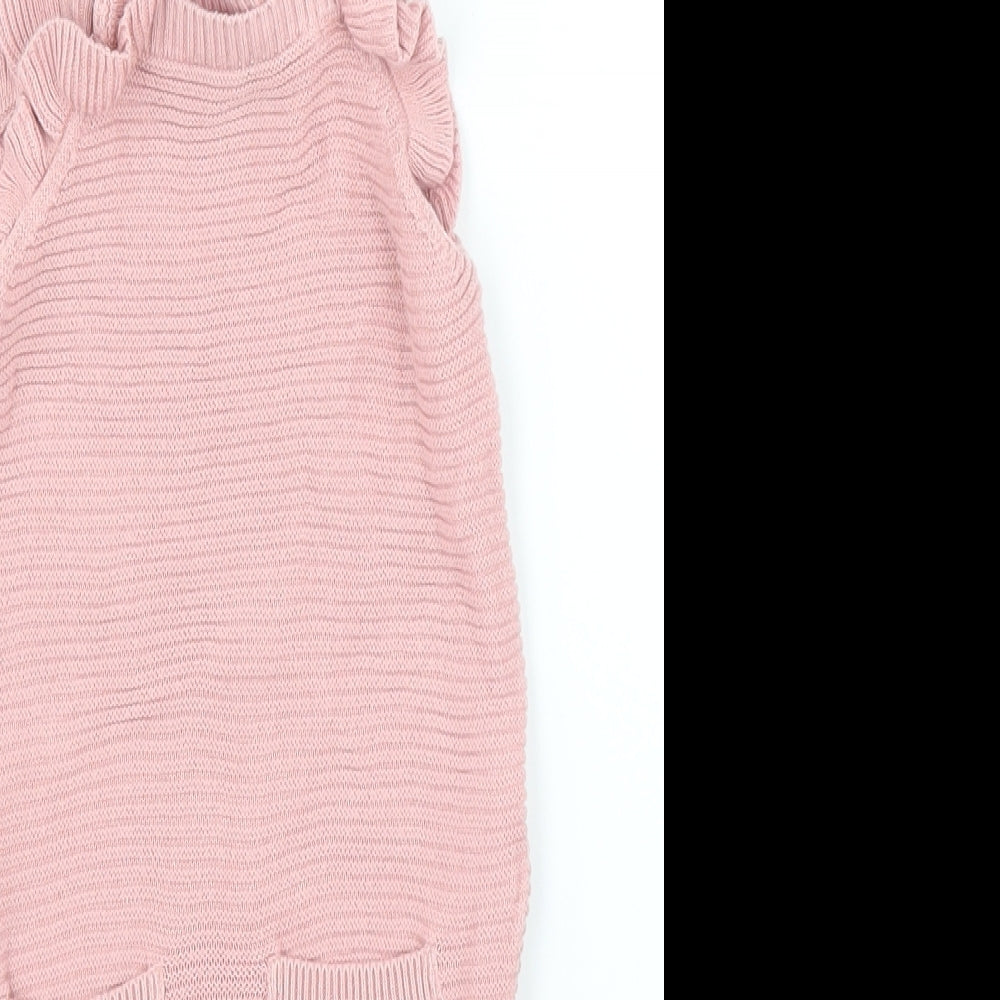 George Girls Pink   Dungaree One-Piece Size 0-3 Months