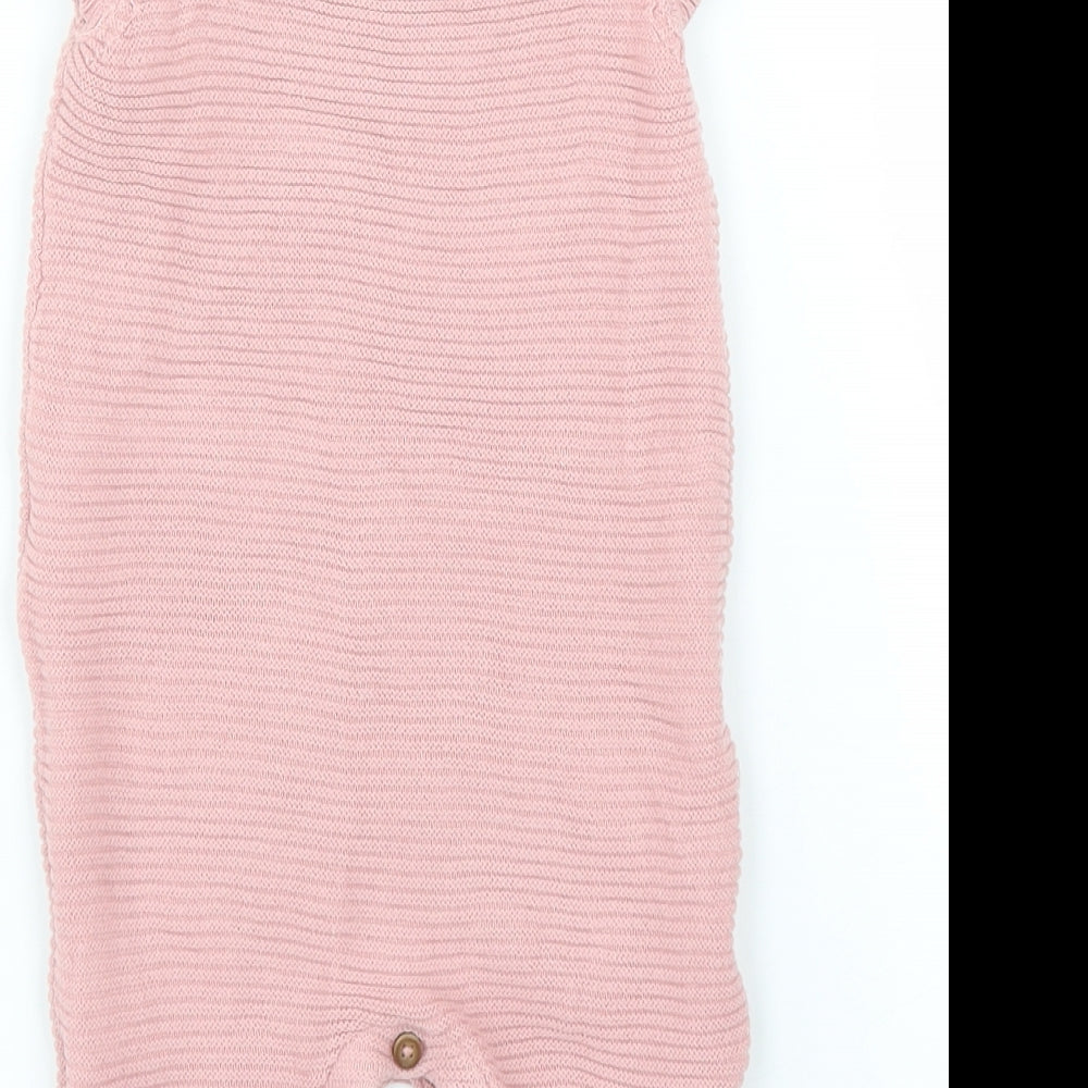 George Girls Pink   Dungaree One-Piece Size 0-3 Months