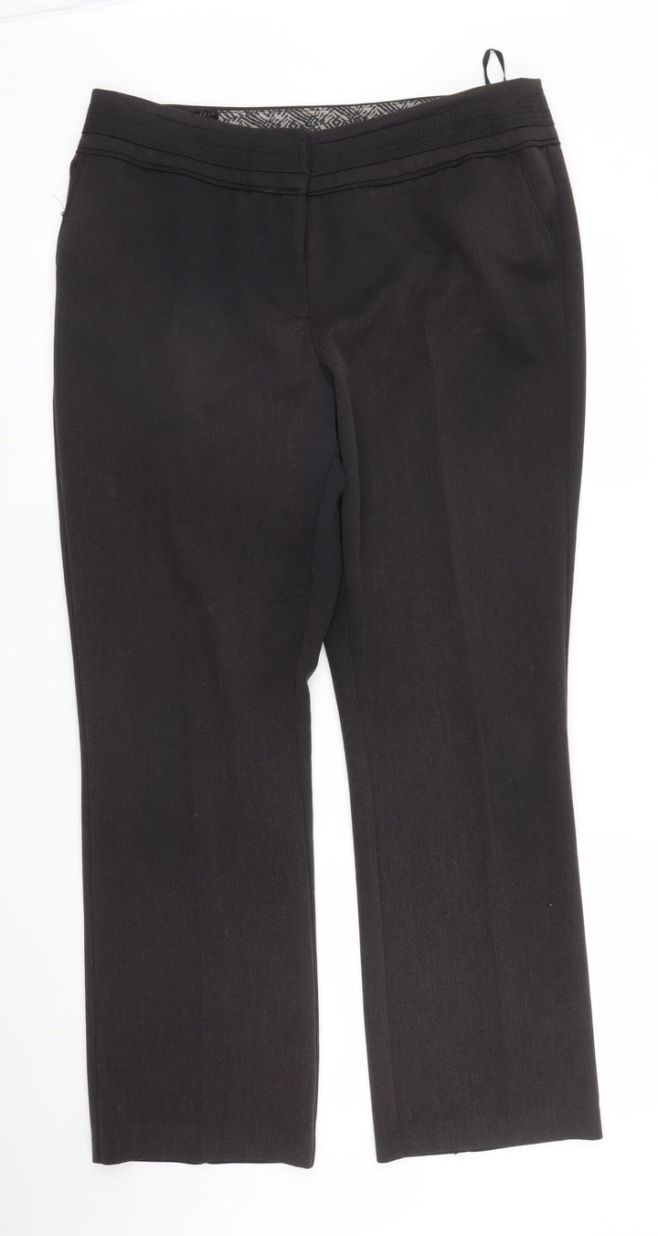 BM Womens Brown Trousers Size 14 L27 in
