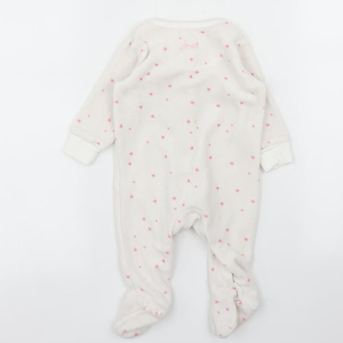 Joules Girls White   Babygrow One-Piece Size 0-3 Months