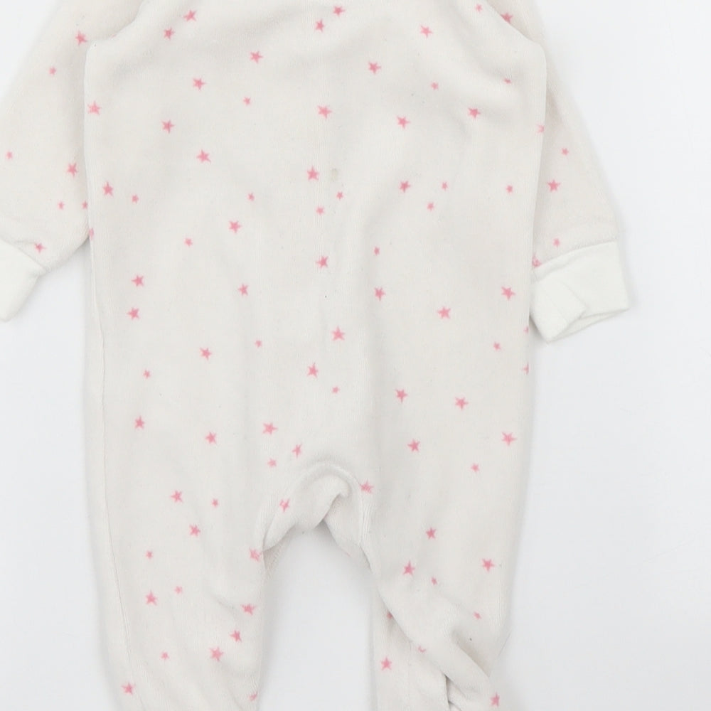 Joules Girls White   Babygrow One-Piece Size 0-3 Months