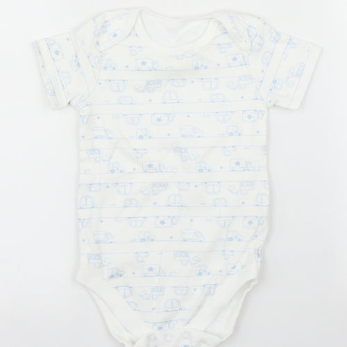 TU Baby White   Babygrow One-Piece Size 12 Months