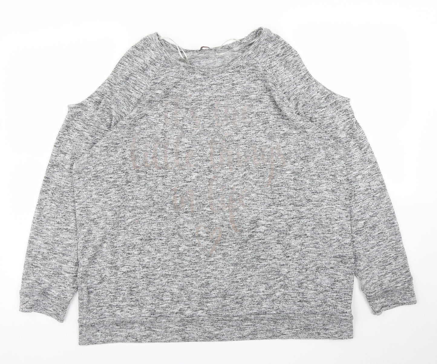 Papaya Womens Grey   Pullover Jumper Size 18