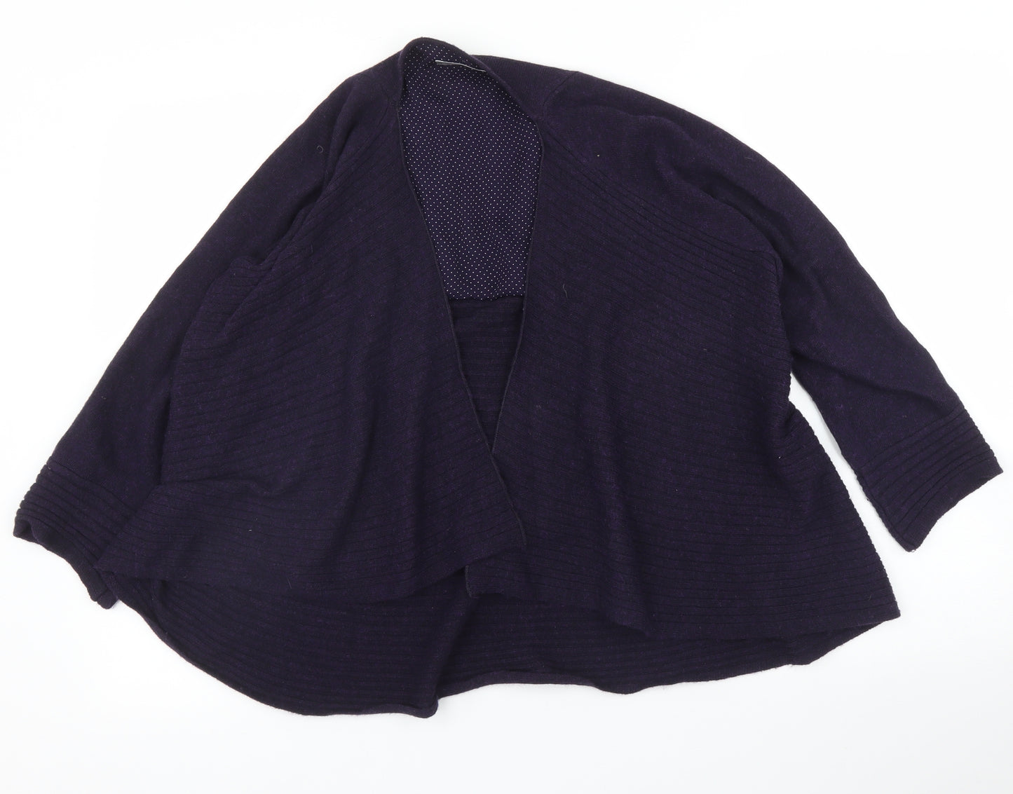 Per Una Womens Purple   Cardigan Jumper Size 14
