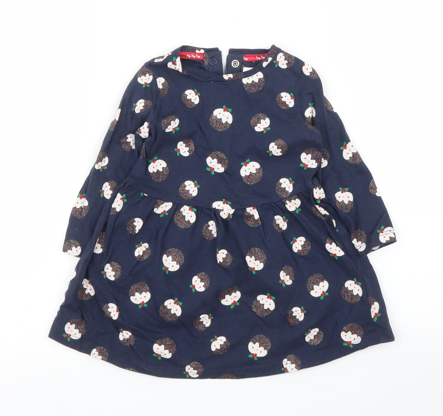 Mothercare Girls Blue   A-Line  Size 6-9 Months  - Christmas