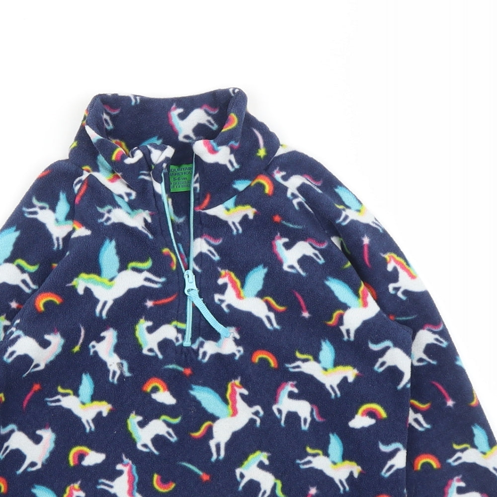 Mountain Warehouse Girls Blue   Pullover Jumper Size 5 Years