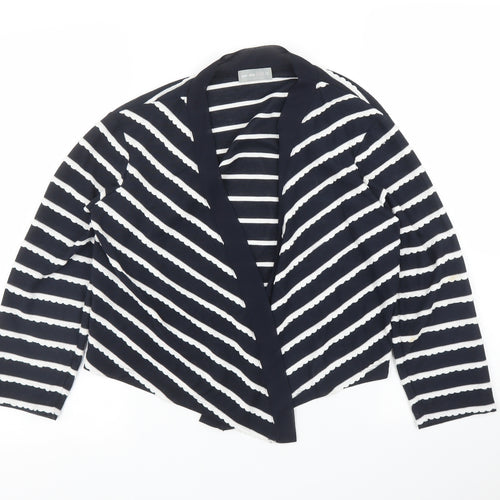 Per Una Womens Blue Striped  Wrap Blouse Size 12
